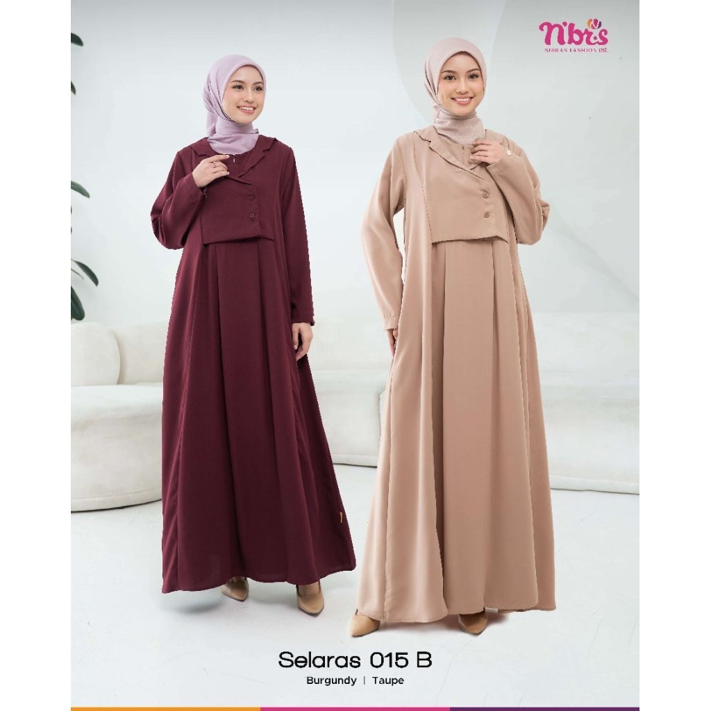 SELARAS 015B//GAMIS NIBRAS//GAMIS MURAH//GAMIS KECE//GAMIS//NIBRAS//GAMIS KEKINIAN//GAMIS ELEGAN//GA