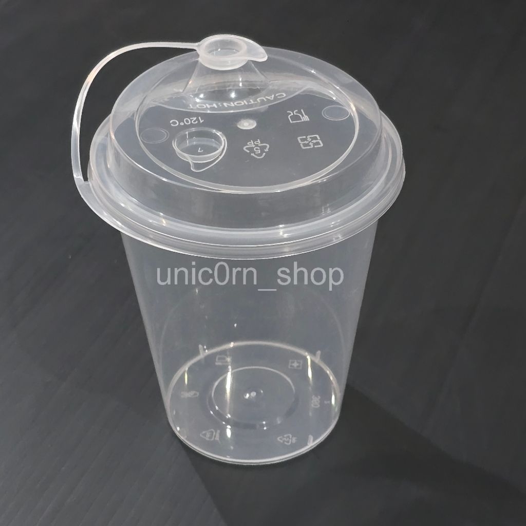 Gelas Cup Injection 360ml+Tutup (25pcs)