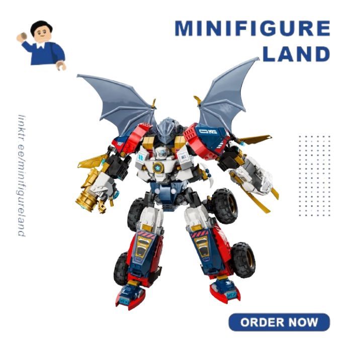 Lego Ninjago Zane's Ultra Combiner Mech 71834  (ROBOT ONLY)