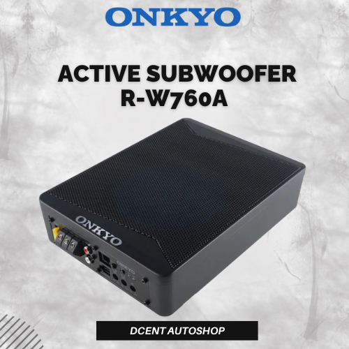 Subwoofer Aktif ONKYO R-W760A - Subwoofer 8 Inch - Subwoofer Aktif Mobil - Audio Mobil - Speaker Sub