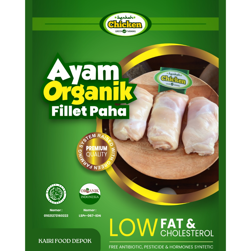 

Berkah Chicken | Ayam Organik Fillet Paha 1 Kg - Praktis dan Sehat
