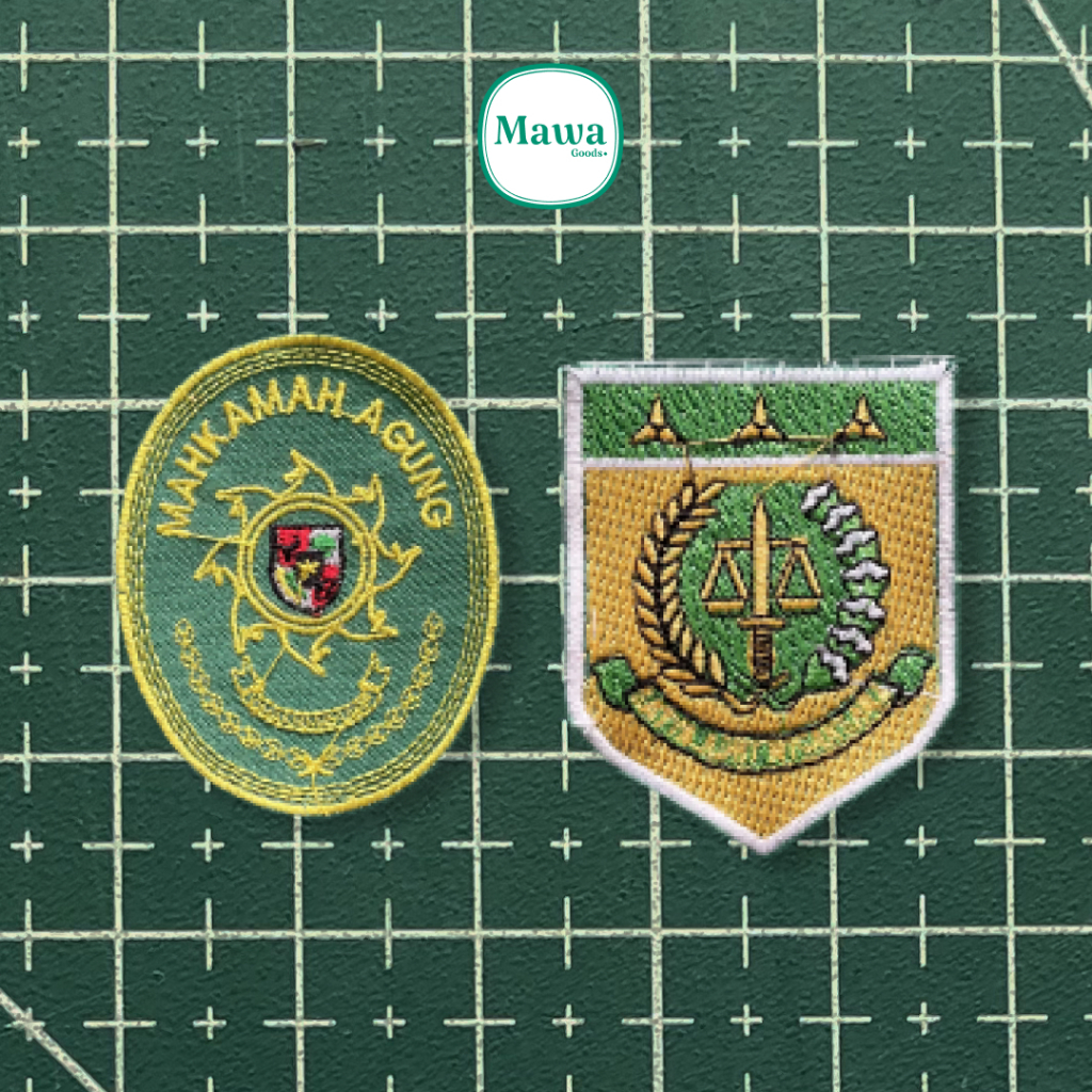 Logo Bordir Mahkamah Agung, Kejaksaan Tinggi / Mahkamah Agung, Kejaksaan Tinggi dan Teks Kejaksaan T