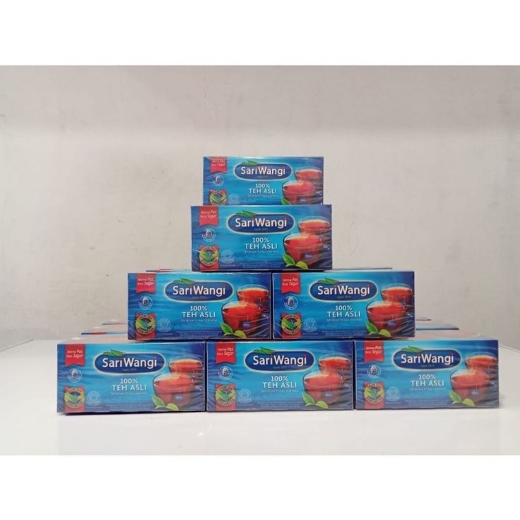 

Teh Celup Sariwangi Hitam Asli 30 s Melati | Bubuk Teh |Teh celup