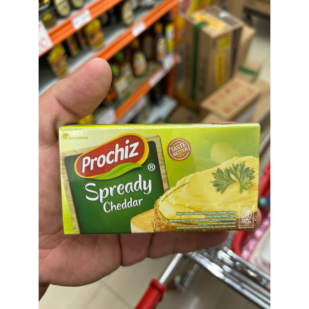 

Prochiz Spready cheddar 160gram