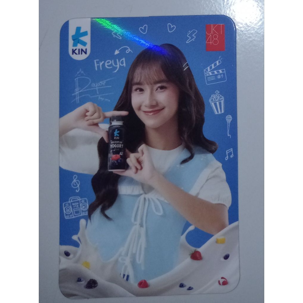 Photocard Freya JKT48 X KIN yogurt