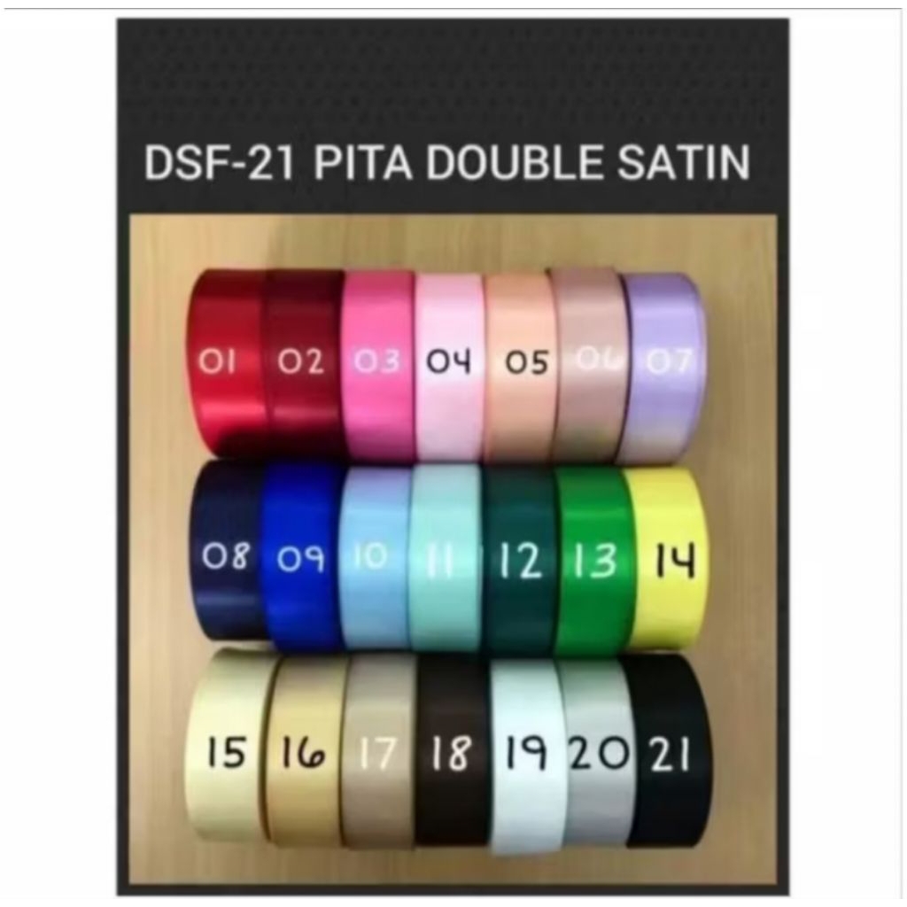 

50 YARD - 2,5CM | PITA DOUBEL SATIN IMPORT / DSF
