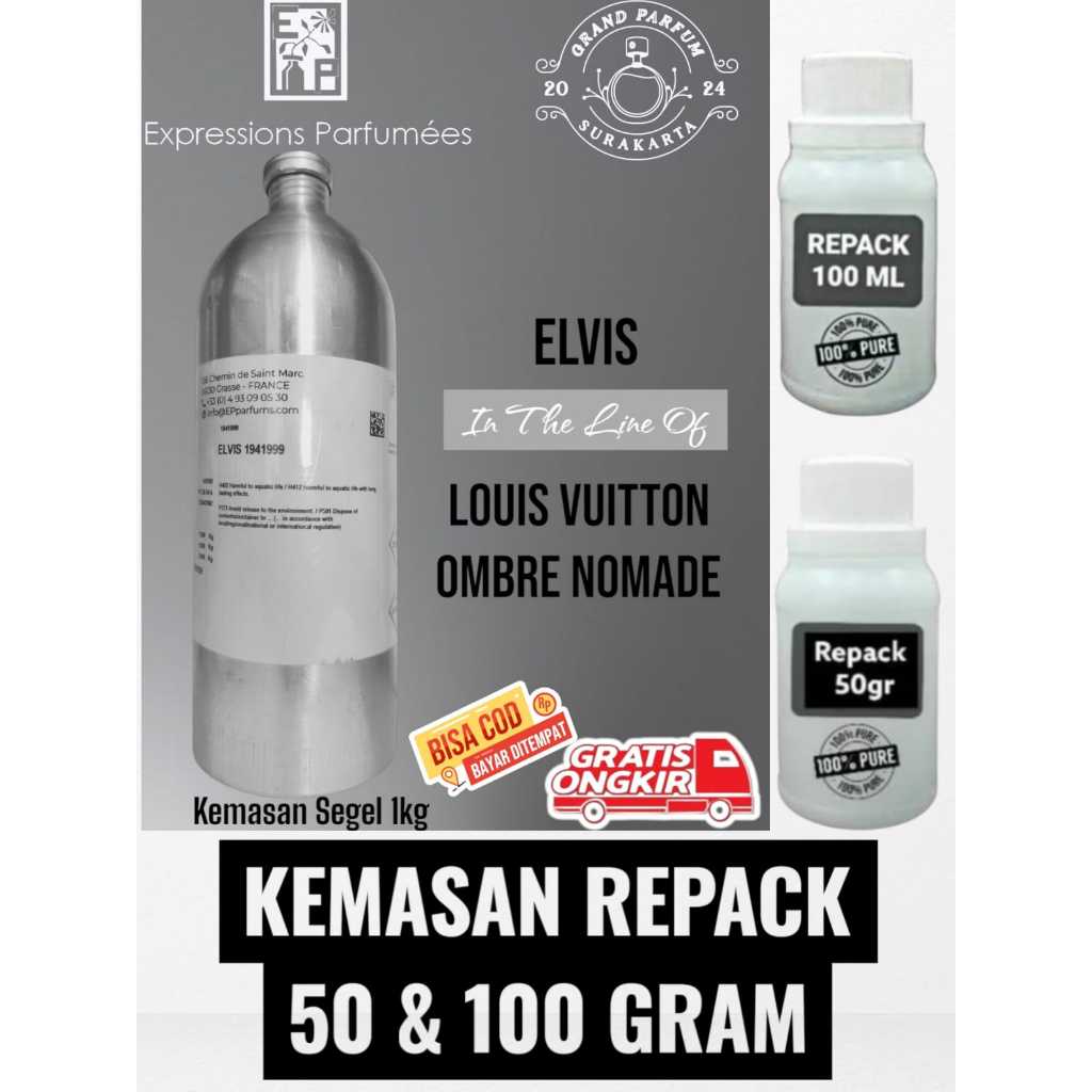 [REPACK] ELVIS ~LV Ombre Nomade~ BY EXPRESSIONS BIBIT MURNI KEMASAN 50 & 100 GRAM ORIGINAL PABRIK.