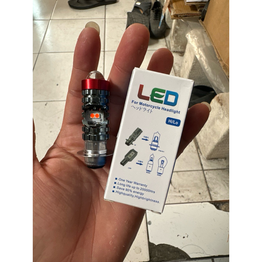 BOHLAM LAMPU LED H6 LASER 2WARNA 26WATT CANON LASER MREK AES ORIGINAL