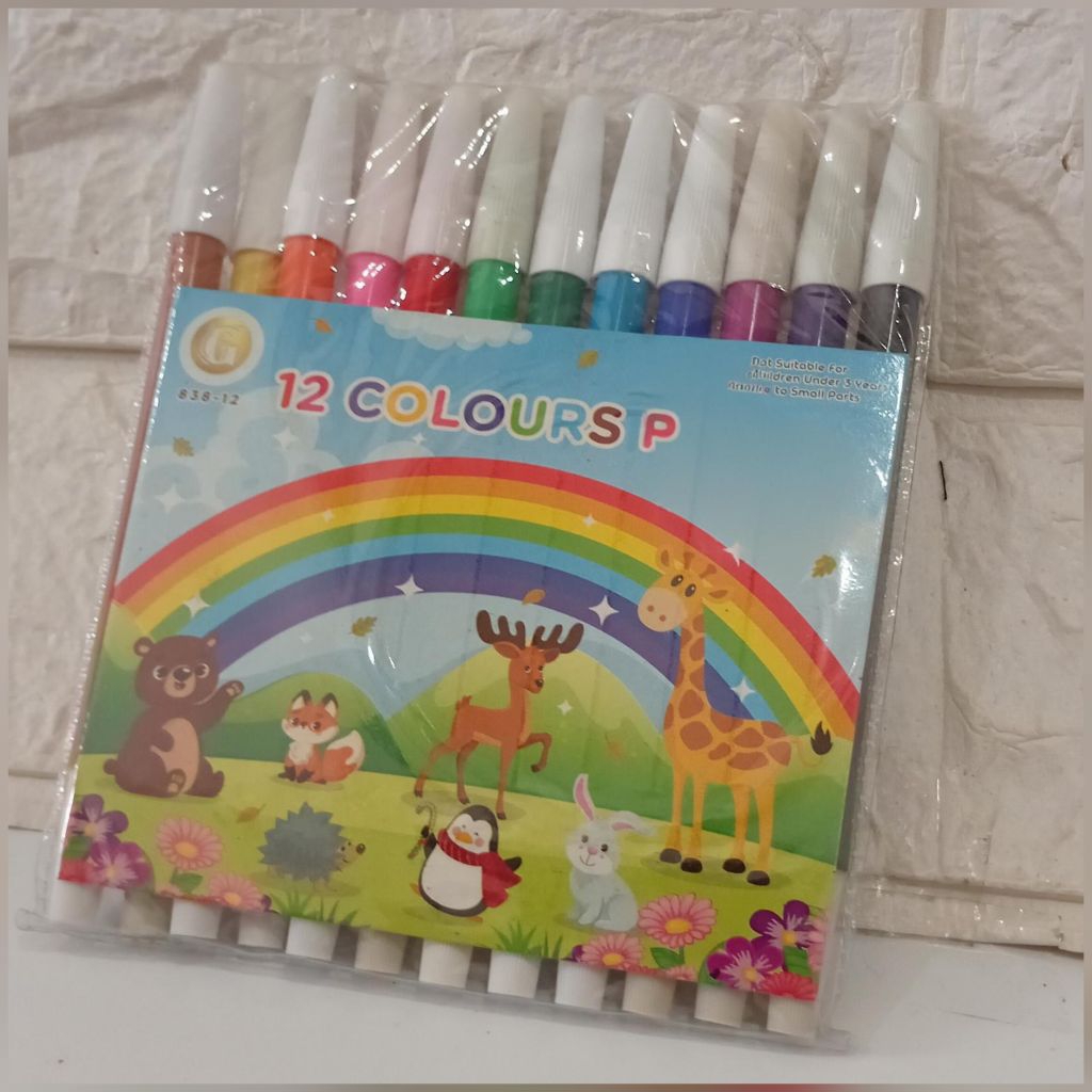 

Spidol 12 Warna Mewarnai Anak