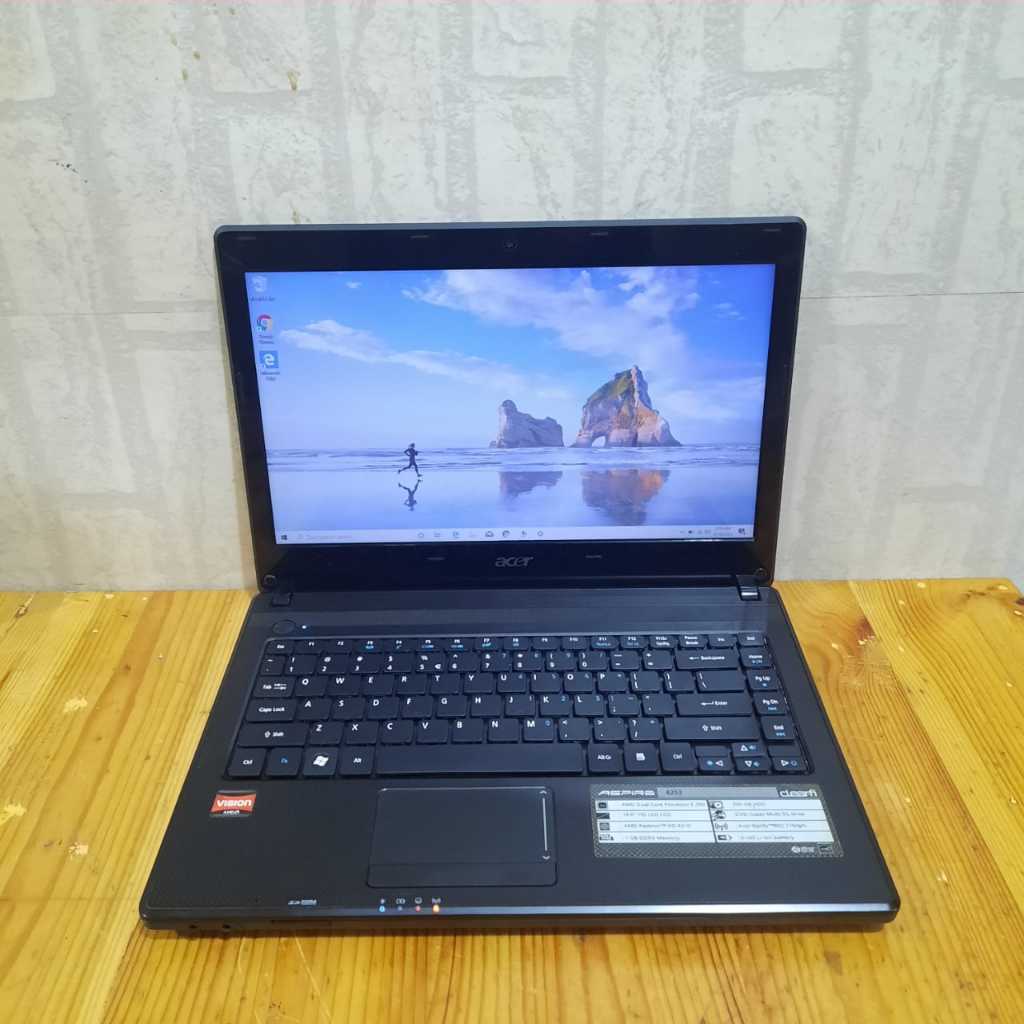 Laptop Acer 4253, Amd E-350, Amd Radeon HD 6310 graphics, Ram 4/320Gb, Black, BERGARANSI