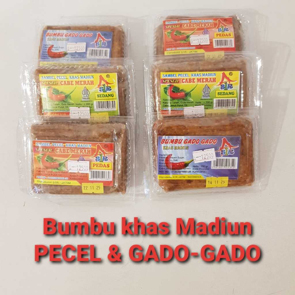 

Bumbu PECEL & GADO-GADO Khas Madiun 200 gr / PECEL Madiun / Gado-gado Madiun