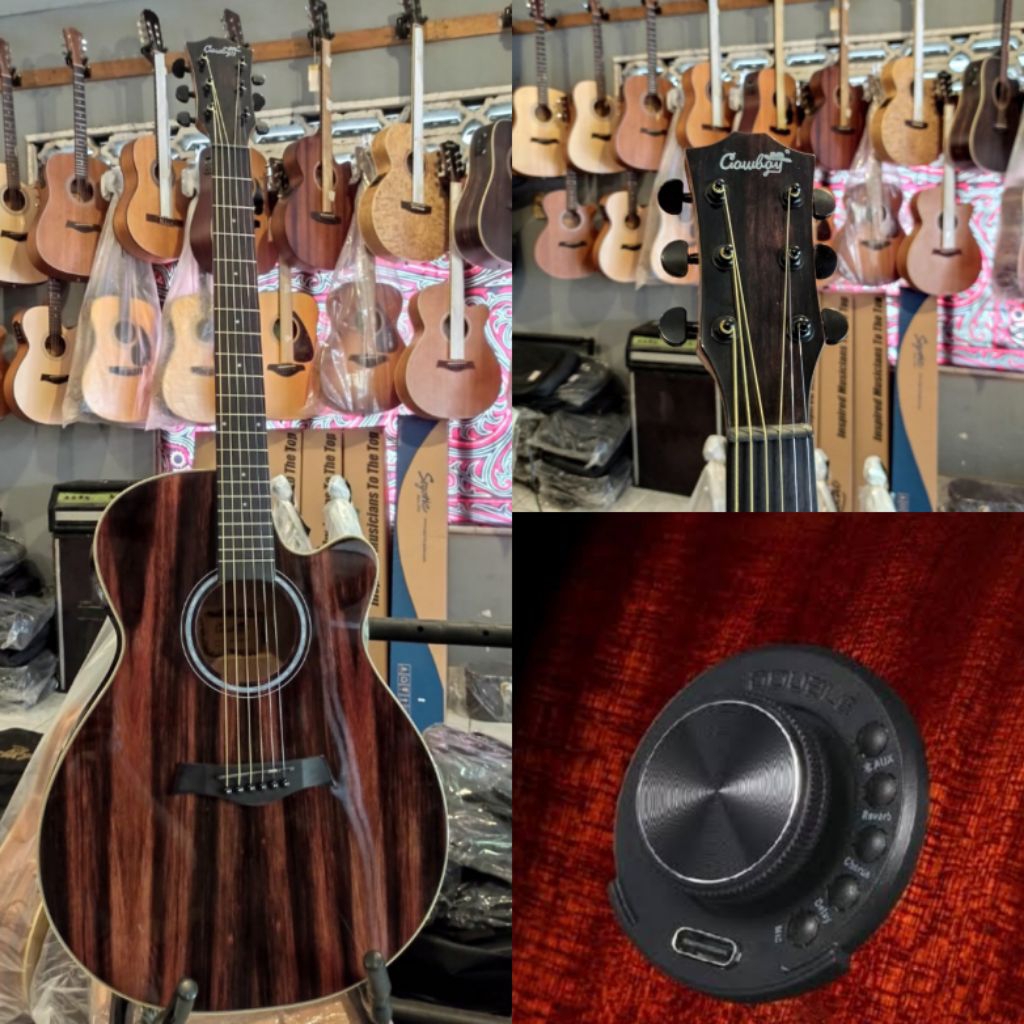 Gitar Akustik Cowboy AEG-235CGNS Transkustik / Transcoustic Preamp OS1
