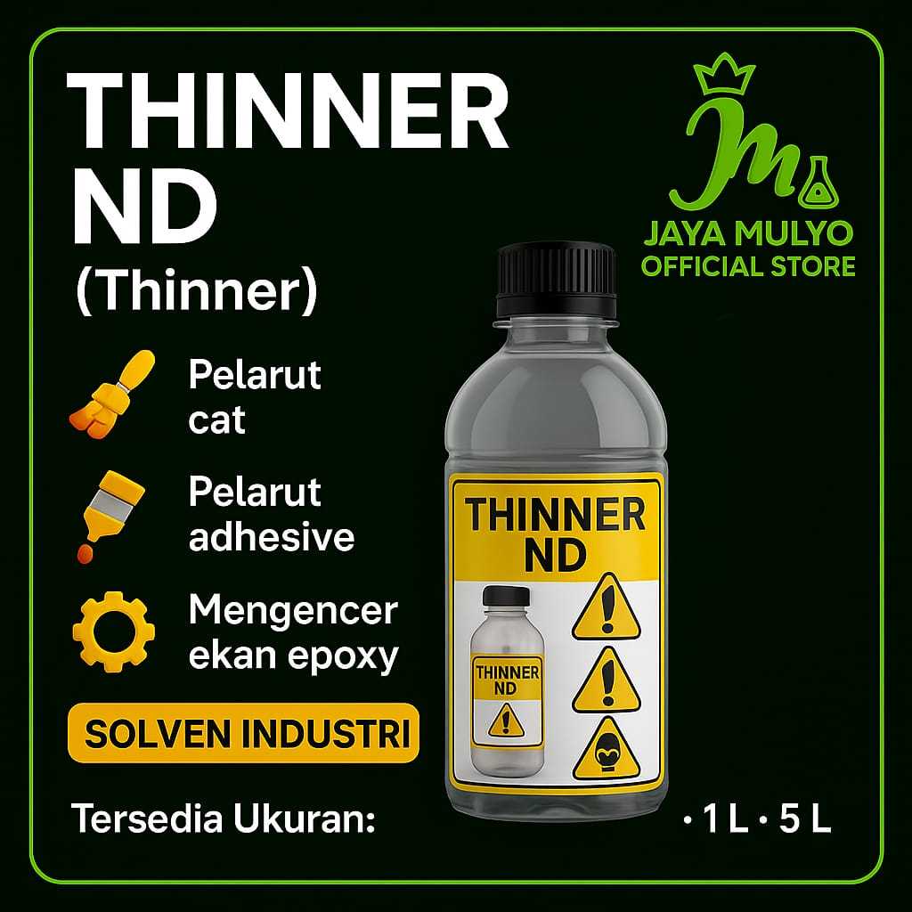 Thinner ND / Thinner Serba guna / Tinner ND / Tiner ND / Solvent Cat 100ml