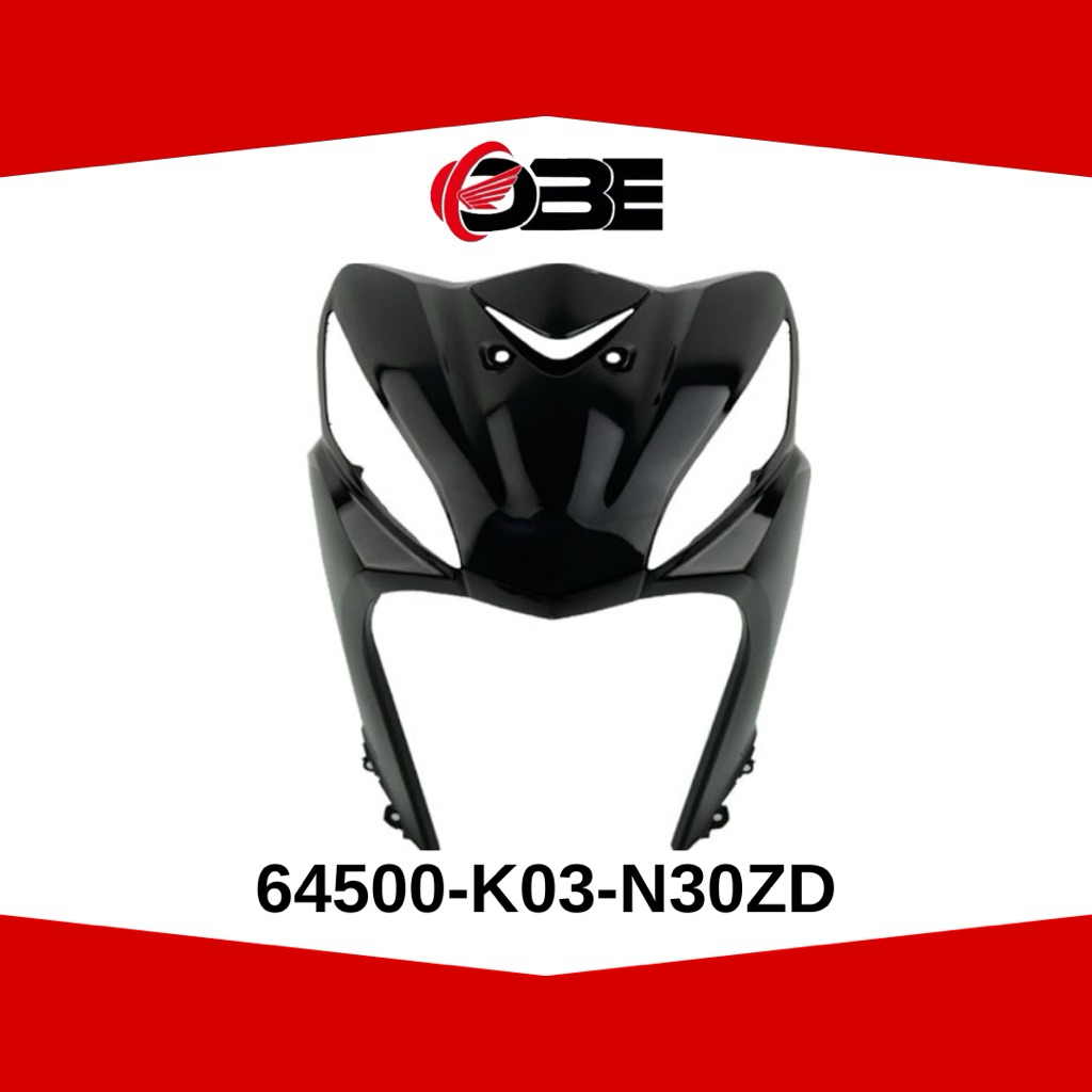 64500K03N30ZD  COVER TAMENG DEPAN HITAM HONDA REVO 110 FI REVO INJEKSI