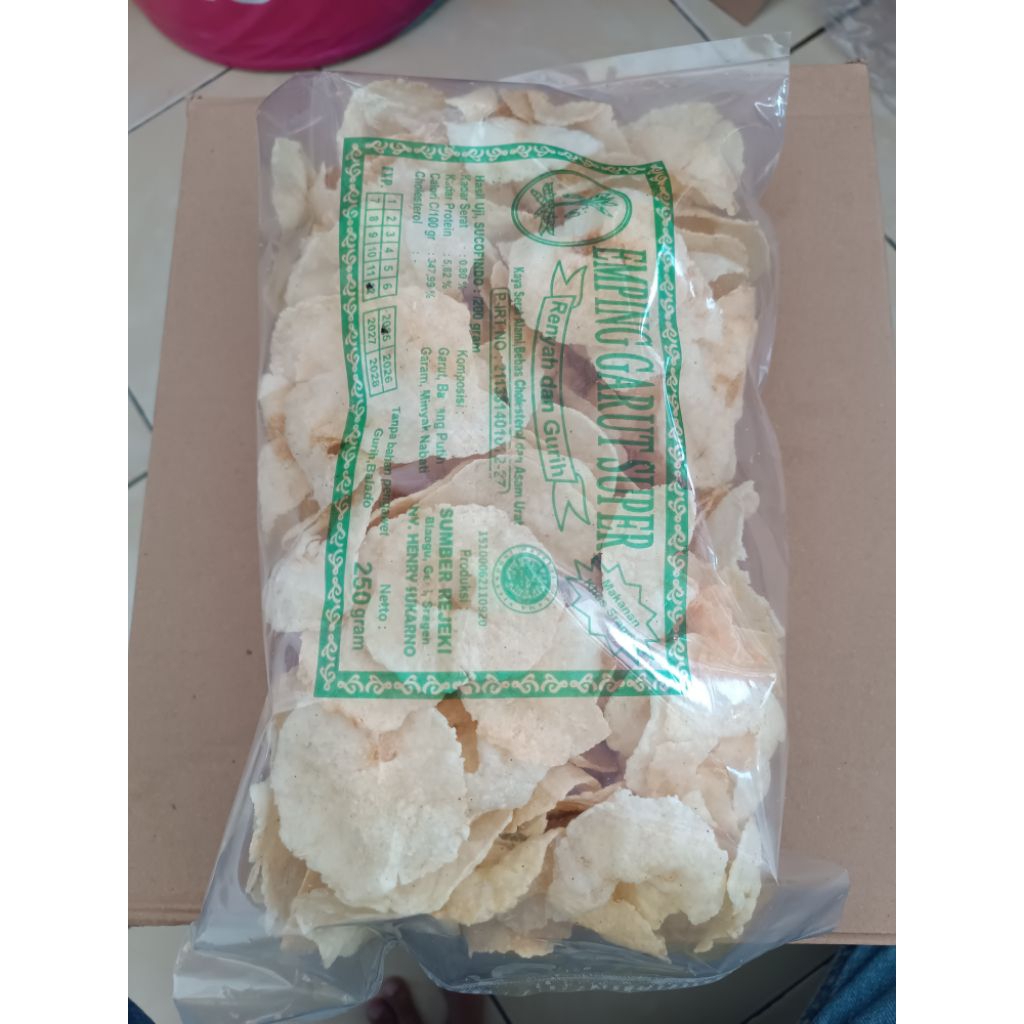

Emping Garut Matang Original dan Balado 250gr