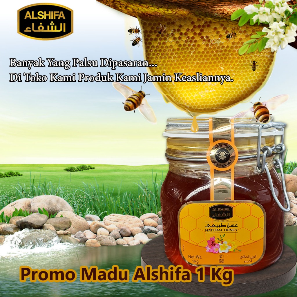 

Madu Alshifa Natural Honey 1 Kg Original