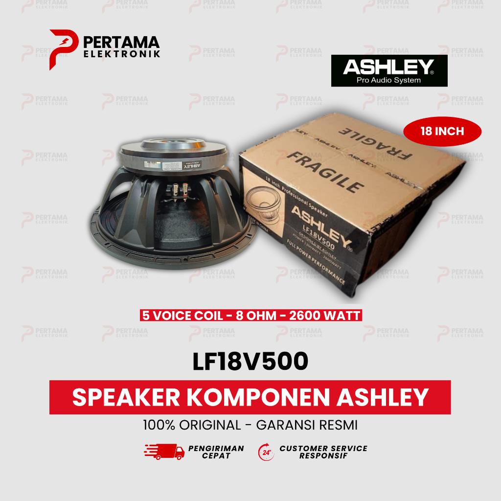 Speaker Komponen ASHLEY LF18V500 18 Inch Original / Speaker Ashley 18 Inch