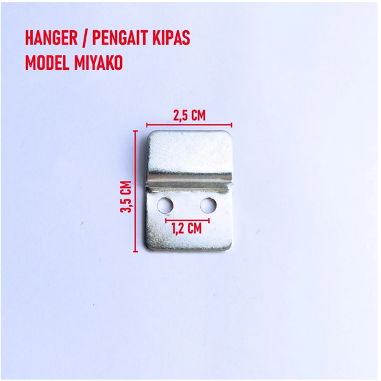 Bracket Kipas Angin Miyako Besi Plat Gantungan Kipas Angin Wall Fan Cantolan Kipas Dinding