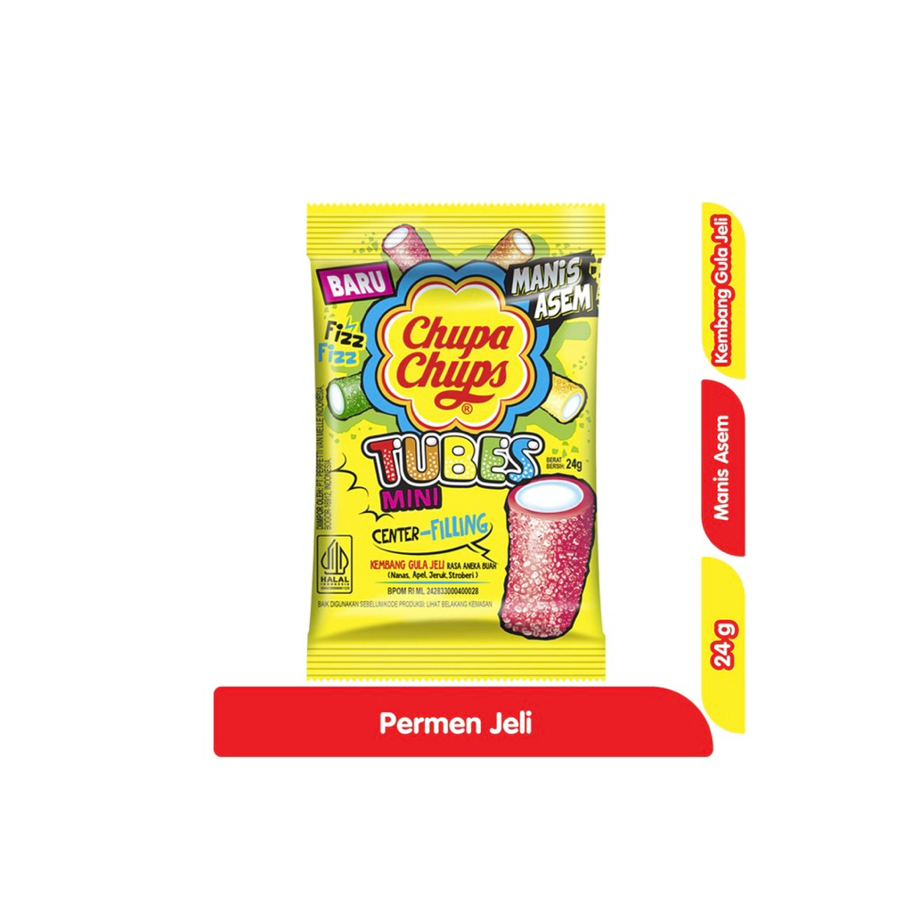 

CHUPA CHUPS TUBES MINI KEMBANG GULA JELI 24 gram