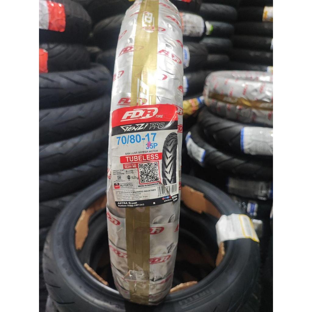 BAN FDR 70/80-17 GENZI PRO TUBELESS Ban Motor REVO, SUPRA, JUPITER, SUPER CUB C 125, REVO X, SUPRA X
