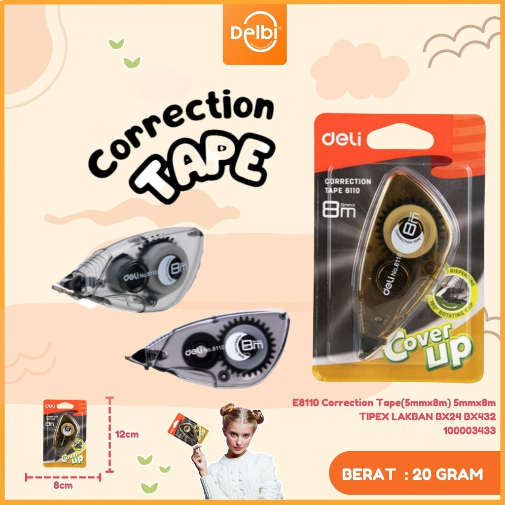 

DELI Correction Tape TIPE-X KERTAS PITA