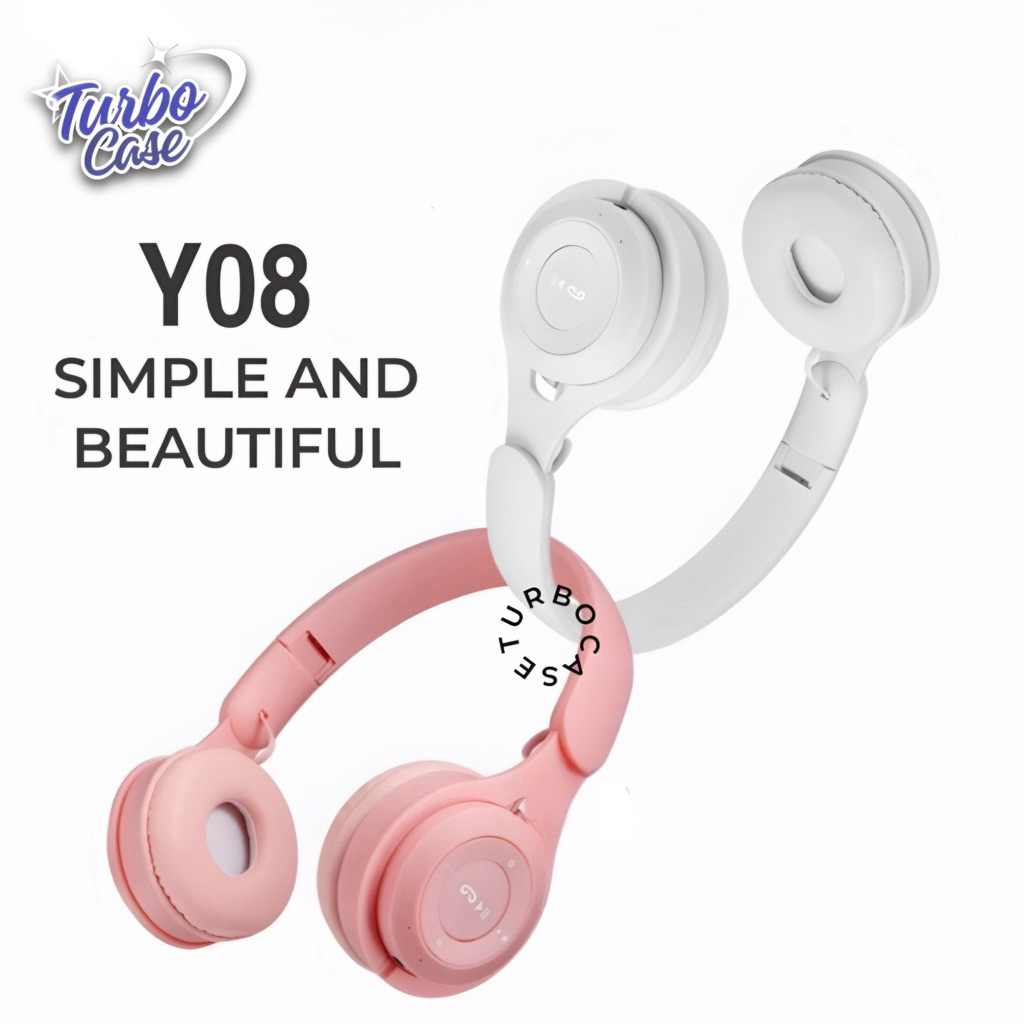 NEW PRODUCT Y08 HEADPHONE BLUETOOTH HEADSET WIRELESS MACARON Y08 STEREO HEADPHONE