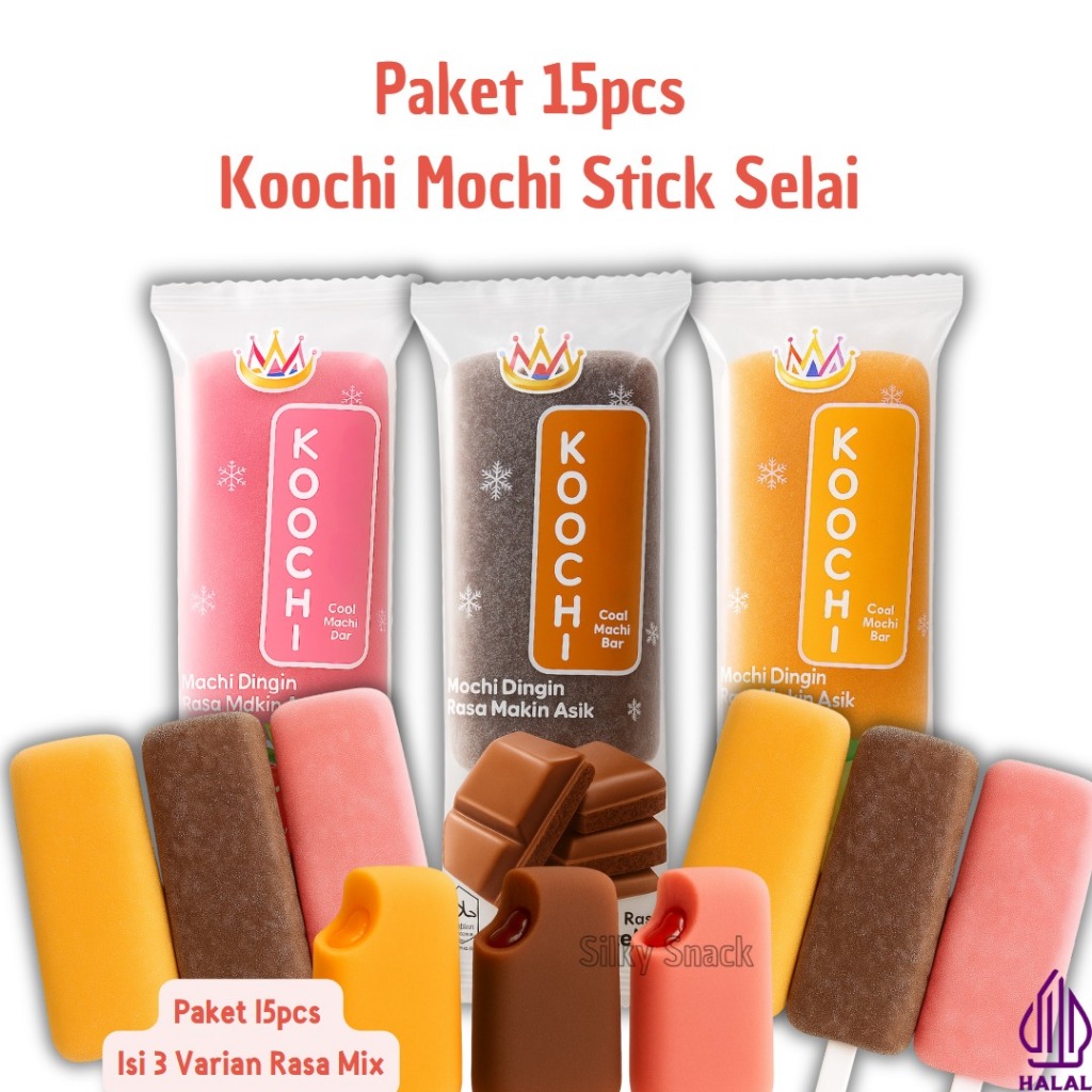 

Paket 15 Pcs Rasa Mangga Coklat Strawberry Mix Rasa | Mochi Koochi All Varian Mix Rasa