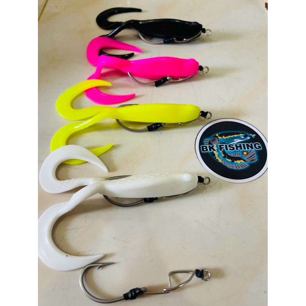 PROMO SABAITZER 10CM PLUS HOOK CUSTOM || UMPAN CASTING IKAN GABUS TOMAN