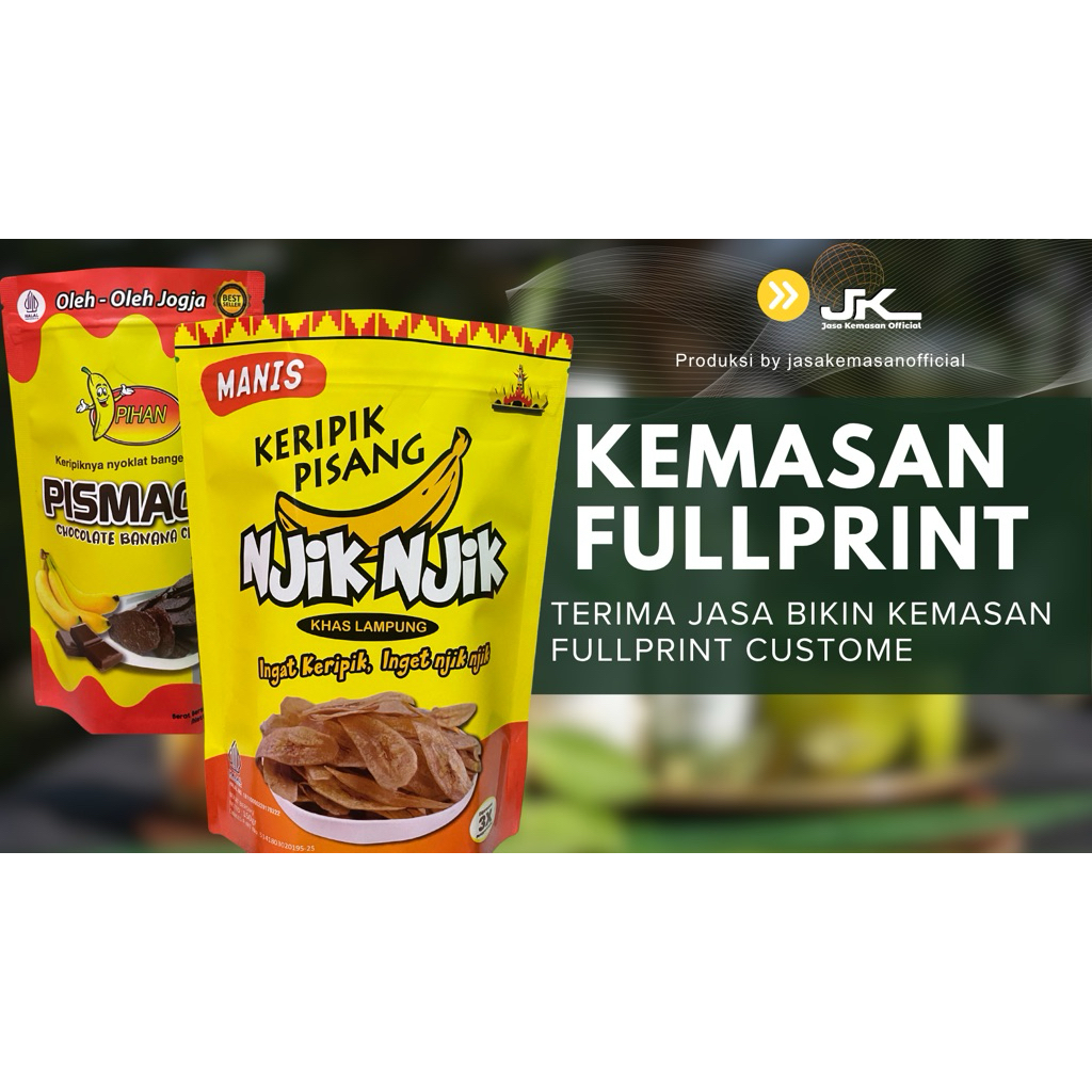 Packaging kemasan StandingPouch WINDOWS Custom Printing Papermetalize  Non Ziplock / Ziplock 1000pcs