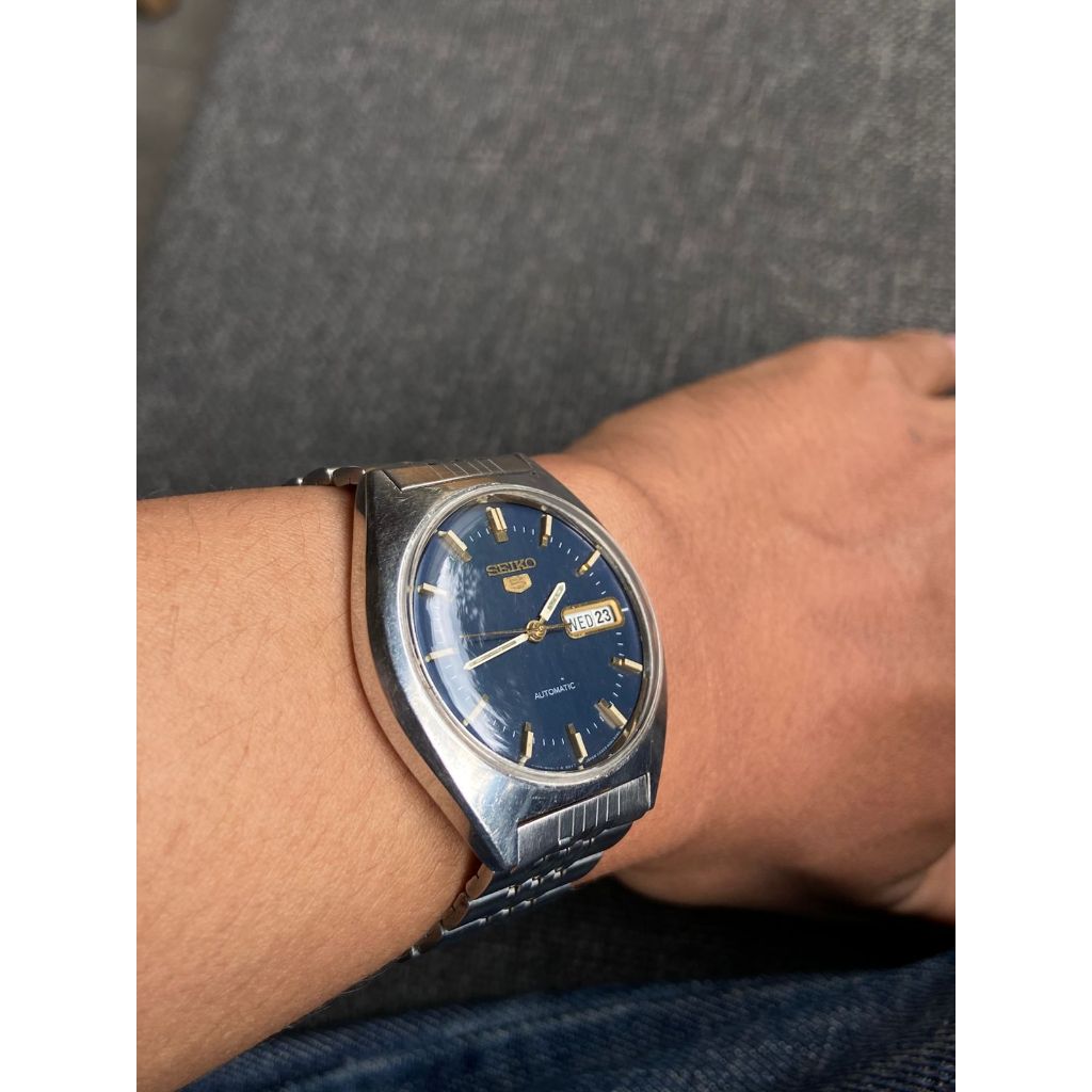 Jam Tangan Vintage Seiko 5 Automatic 6309 Second Original