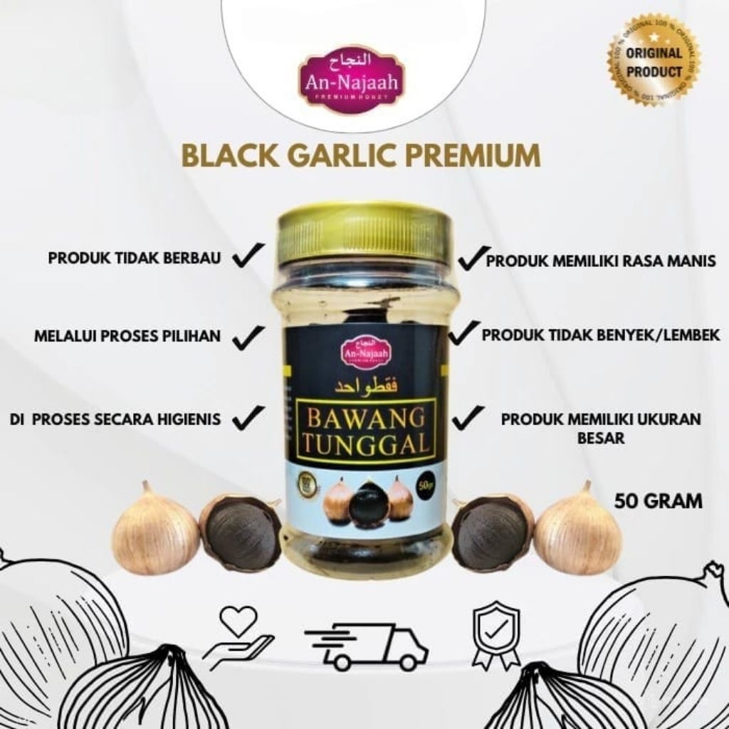 

BAWANG TUNGGAL BLACK GARLIC 50gr