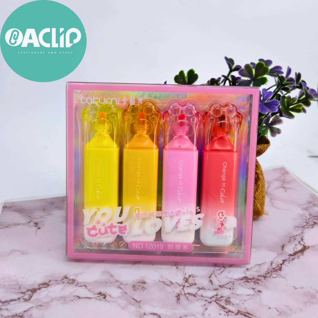 

HIGHLIGHTER GB 21027 I STABILO SET ISI 4PCS MOTIF PAW