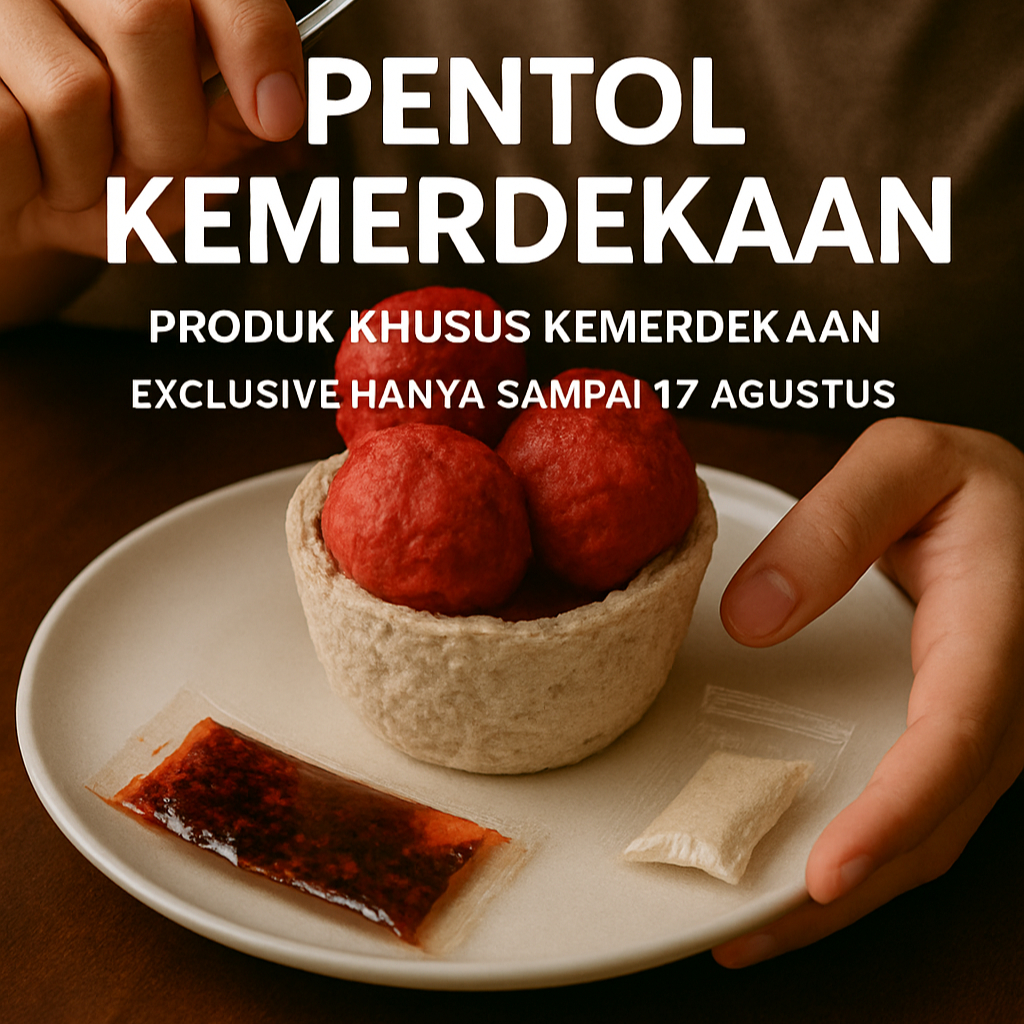 

PENTOL MERDEKA LIMITED EDITION | BAKSO KHUSUS KEMERDEKAAN EXCLUSIVE PRODUK SAMPAI 17 AGUSTUSAN