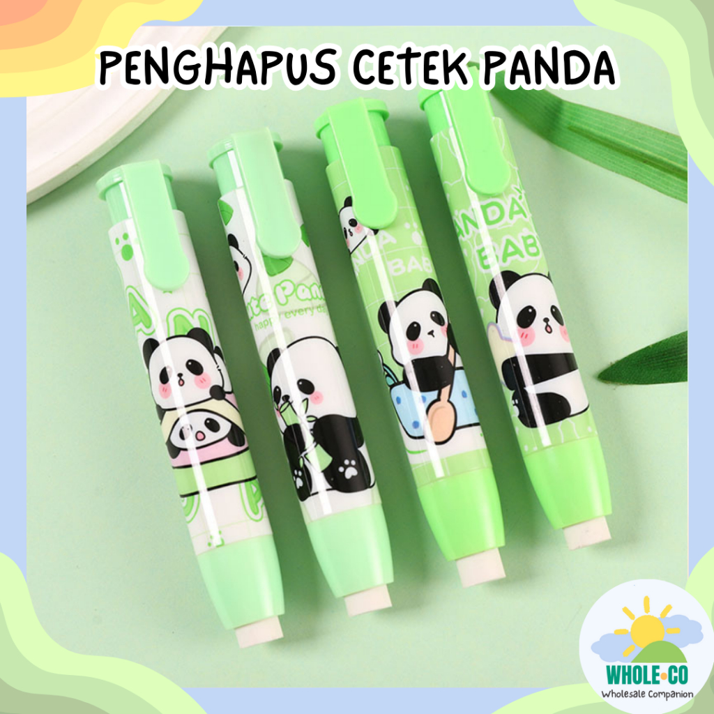 

Penghapus Cetek Panda Premium Mekanik Panjang bentuk Pulpen Bambu Hijau Lucu Unik Imut Termurah Grosir Cod