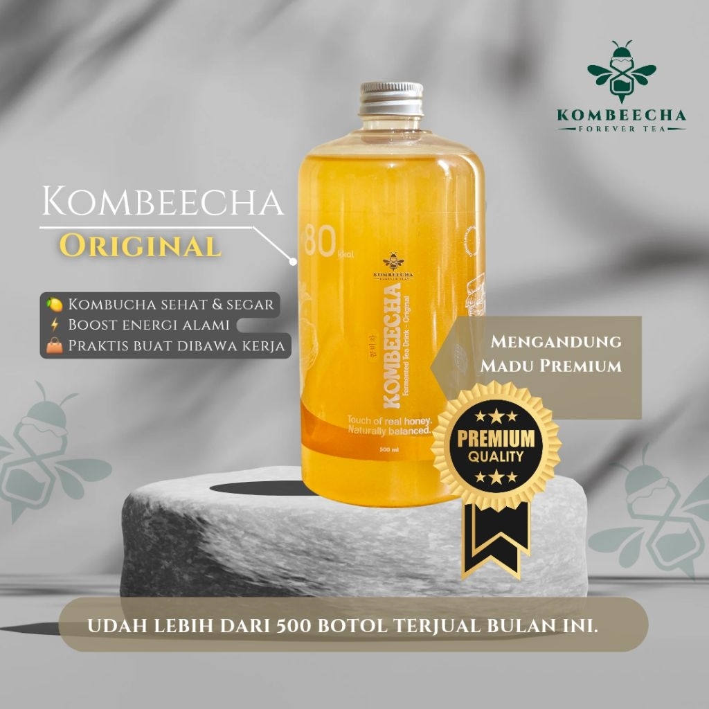 

KOMBUCHA ORIGINAL/HERBAL TEA/1000ml | 500ml | 250ml | 100ml | by Kombeecha