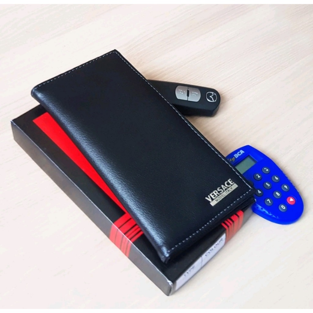 Dompet Pria Kulit Sintetis Dompet Pria Wallet PANJANG Versace