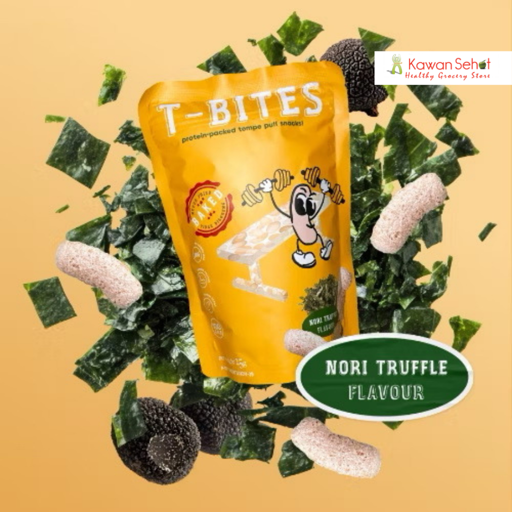 

T-Bites Nori Truffle Snack Sehat | Tempe Crispy Healthy Protein Snack | Snack Tempe 25g