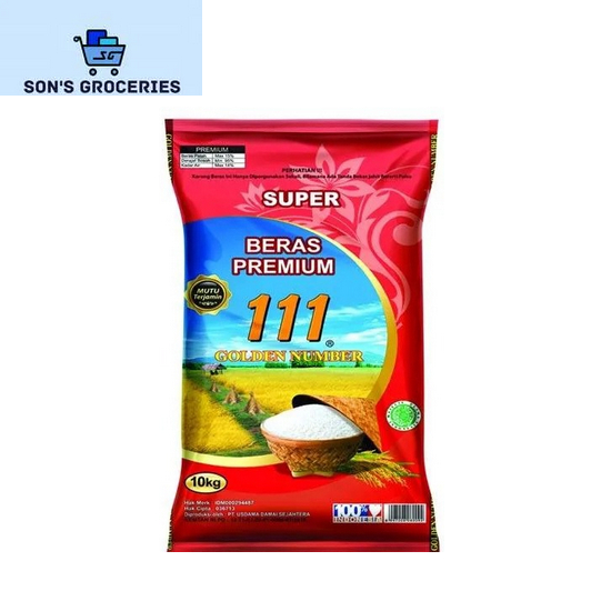 

Beras Premium 111 Golden Number Merah 10 Kg