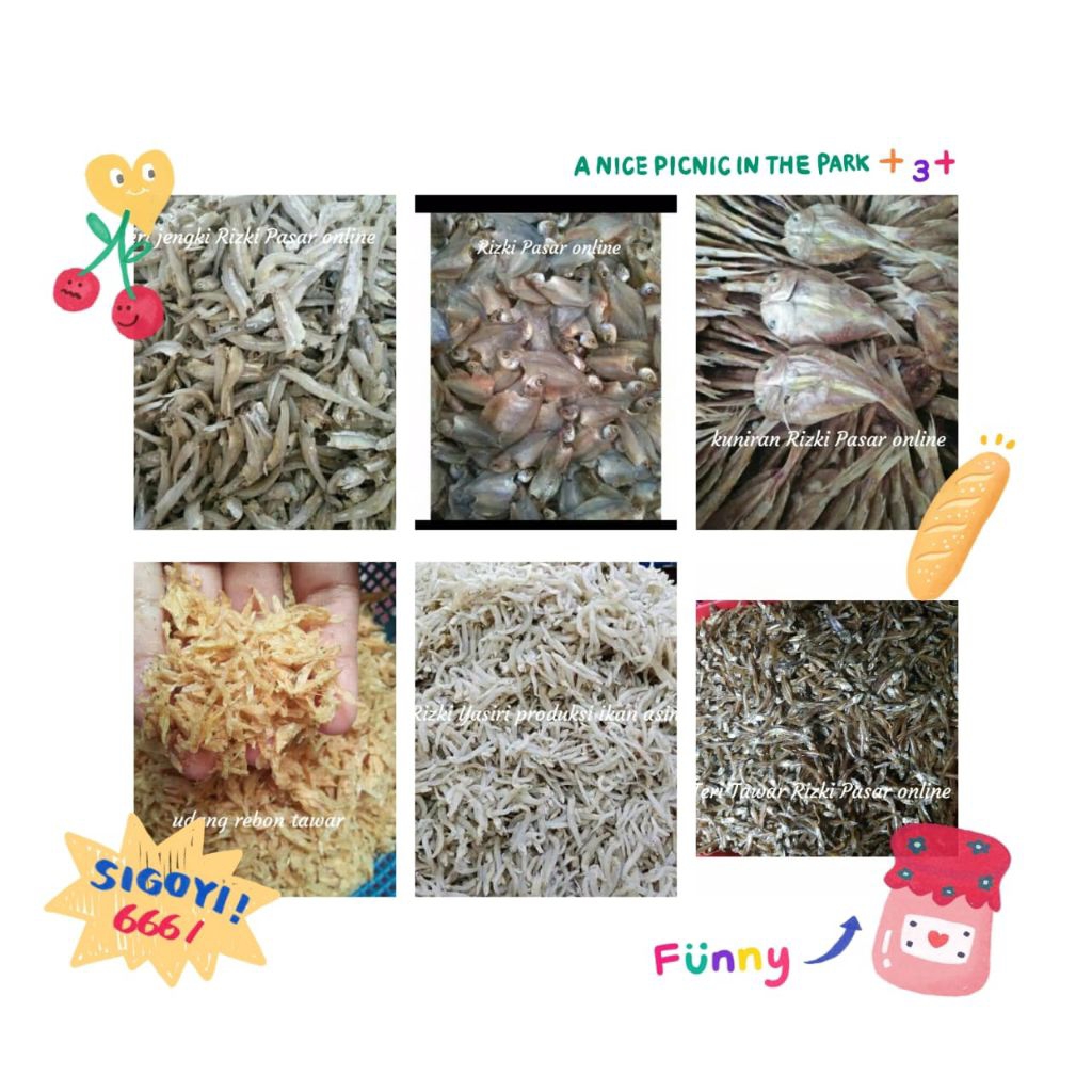 

ikan asin serba 250gr/seperapat