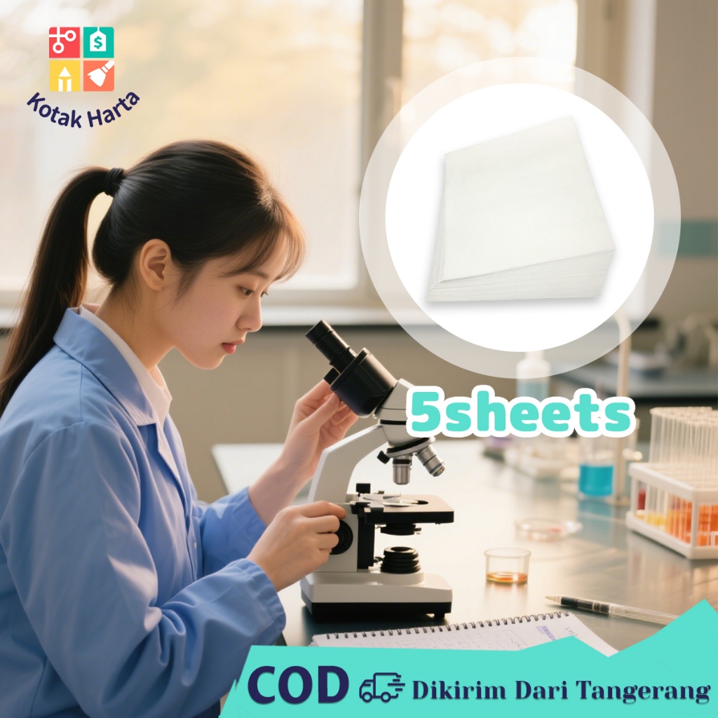 5pcs Kertas Saring Laboratorium Kertas Penyaring 60x60cm Lembaran Filter Paper Kertas Membran