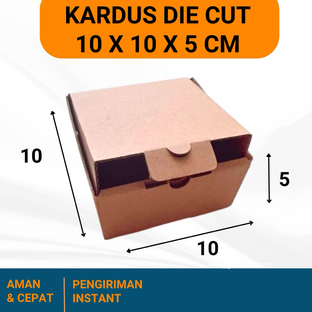 

KARDUS 10x10x5 cm / BOX KARTON CORUGATED DIE CUT E-FLUTE