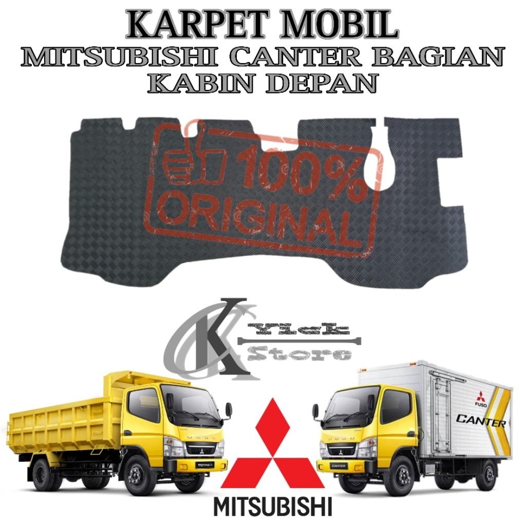 Karpet mobil truk canter bagian depan / Karpet bagian depan mobil truk fuso canter / Karpet mobil ba