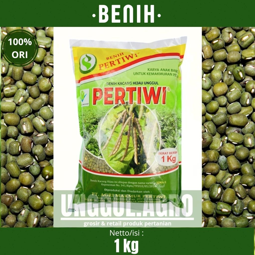 Benih kacang hijau PERTIWI vima-5 1kg