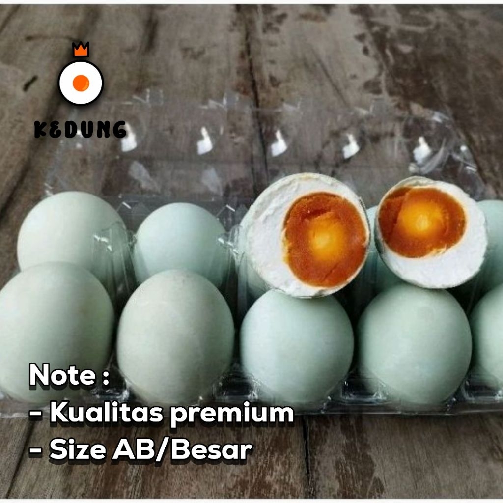 

Super premium telur asin(10 butir), size AB/besar kualitas terbaik dan fresh
