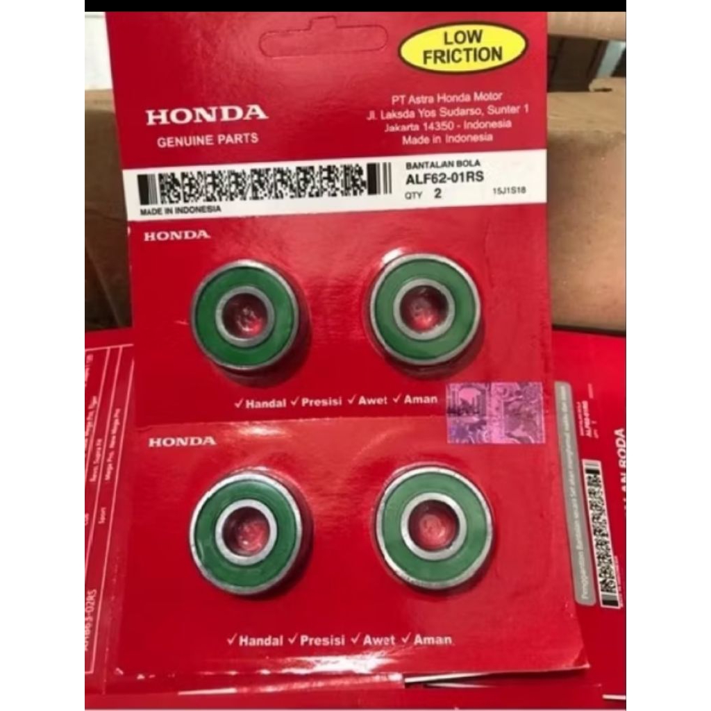 bearing/laher roda depan, belakang dan laher GEAR 6201,6301,6203 (harga 1pcs)HONDA beat,Vario125, Sc