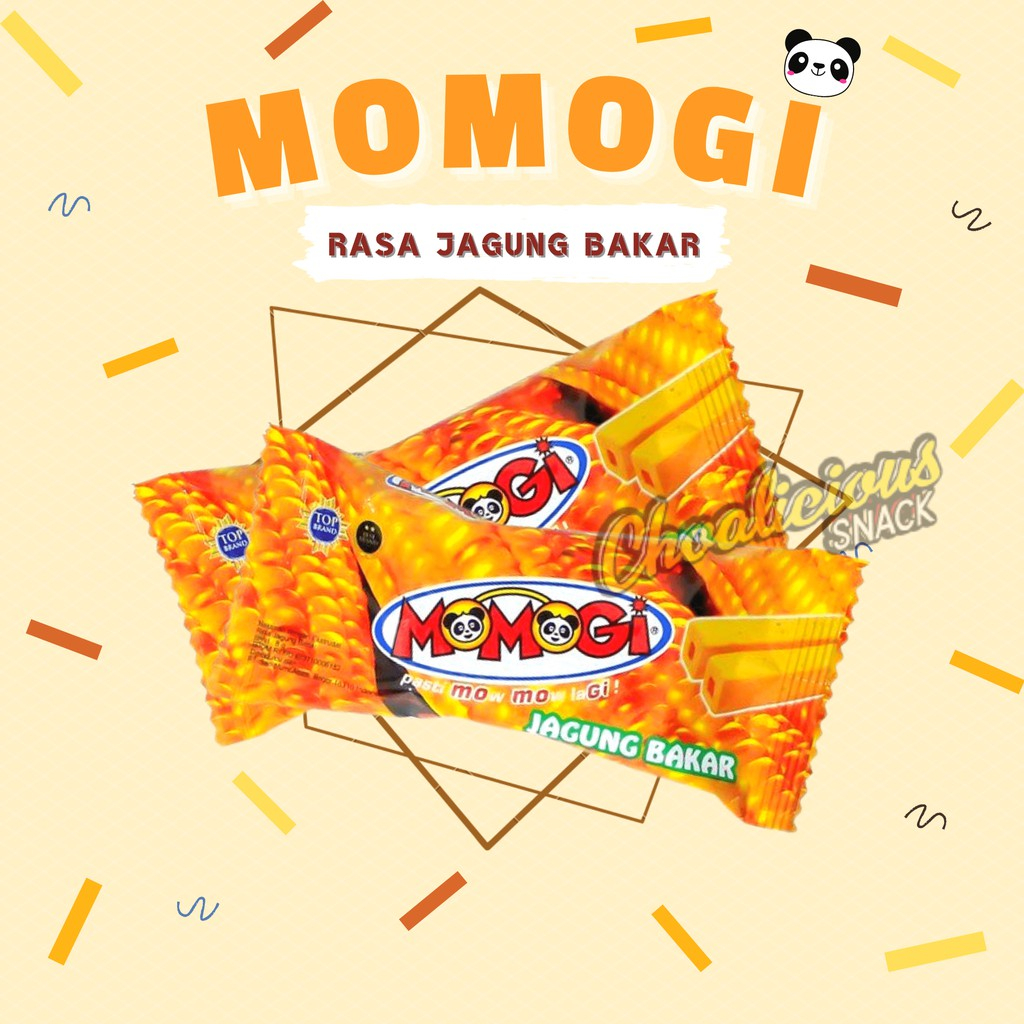 

ALL VARIAN MOMOGI Jagung Bakar / Cokelat / Keju / Tutti Frutti / Cappuccino / Kimchi / Balado / Cocopandan / Rumput Laut / Truffle / Jagung Bakar Pedas / Butter Caramel/Garlic Bread Snack/Rendang/Soto Ayam/Chilli Lime Makanan Ringan (isi 10 pcs @12 gram)