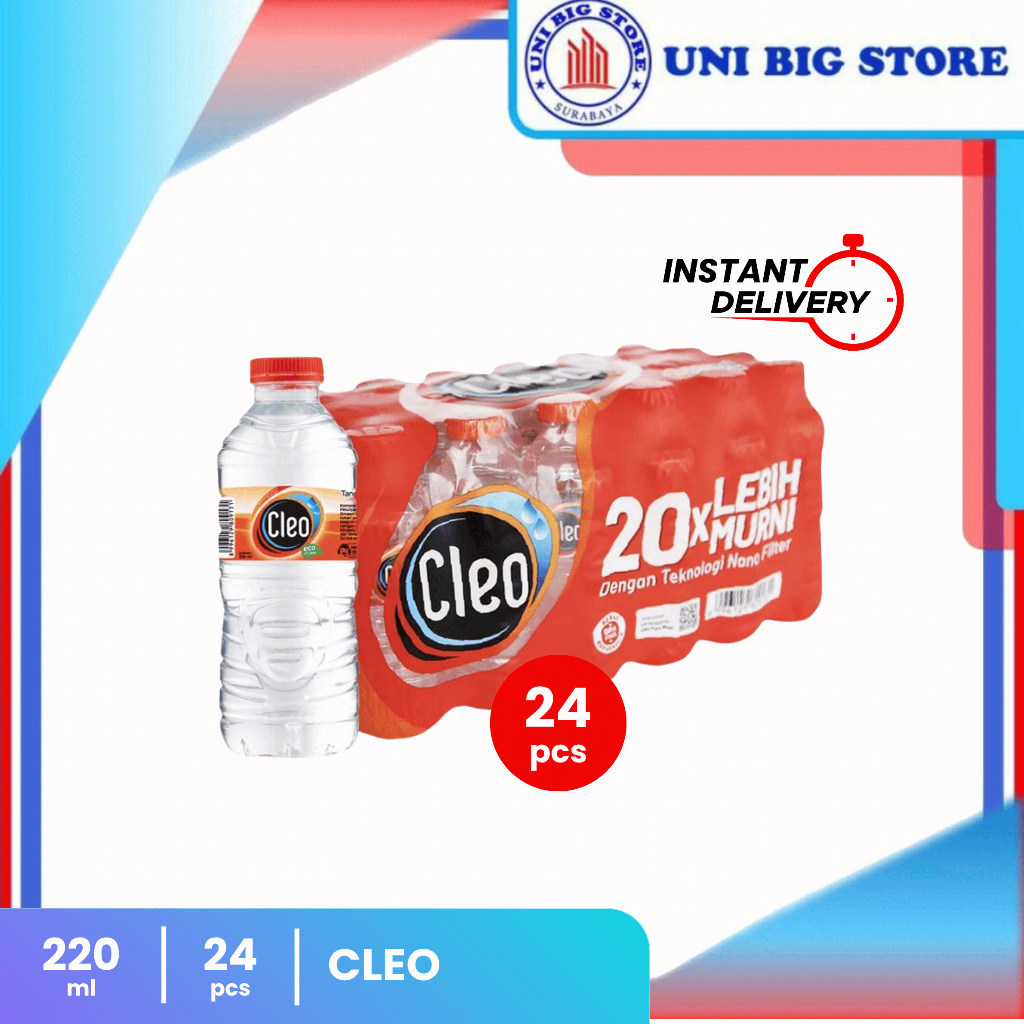 

CLEO Air Minum BOTOL 220 ml DUS 24 Pcs