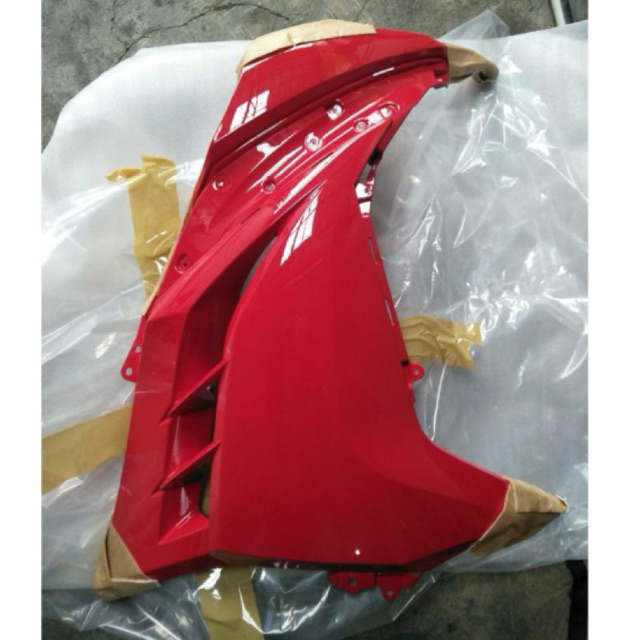 Fairing kanan Ninja 250 Fi old merah kanan polos original