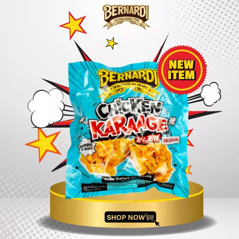 

Bernardi Chicken Karaage / Ayam Goreng Tepung Frozen Nugget 400Gr Original
