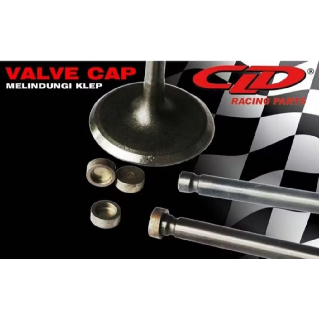 TOPI KLEP SIM KLEP VALVE CAP CLD RACING BATANG 4,5MM &55MM ( HARGA 1SET /ISI 2BIJI)